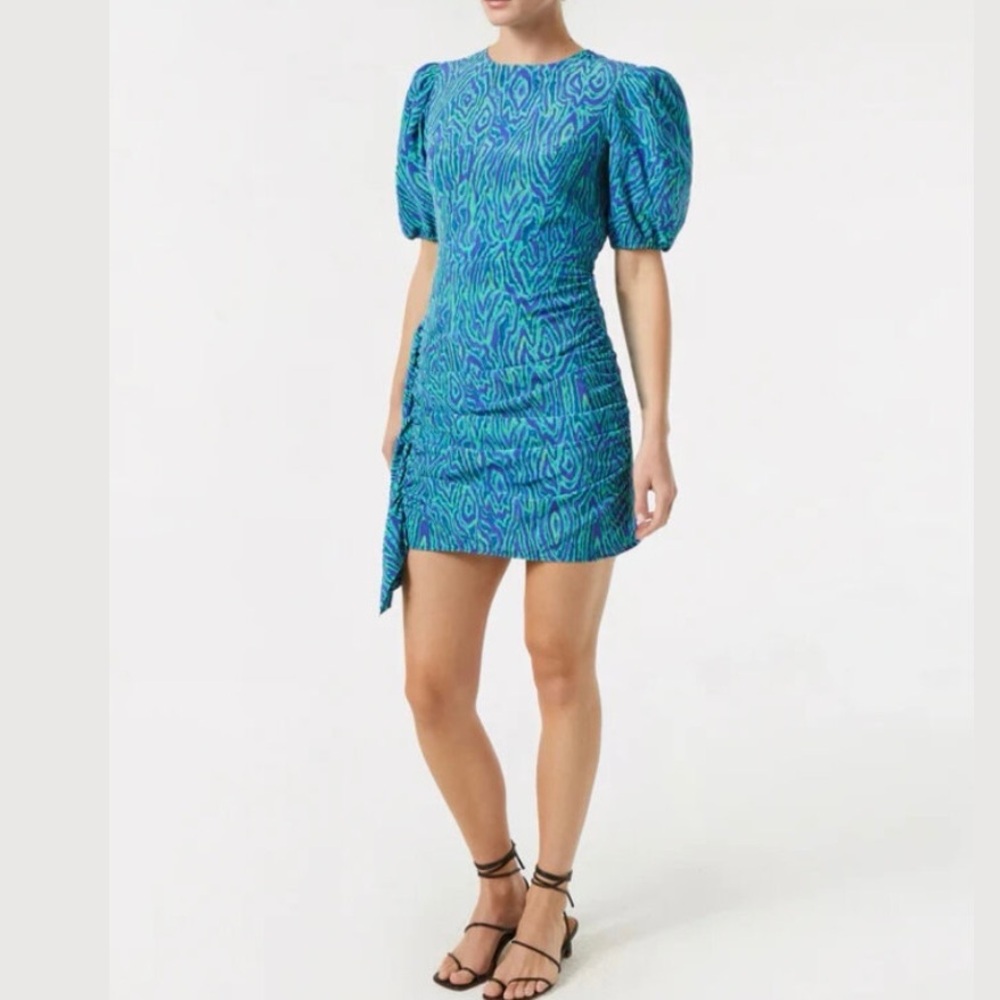 RHODE PIA green, blue and purple mini dress - Size 0